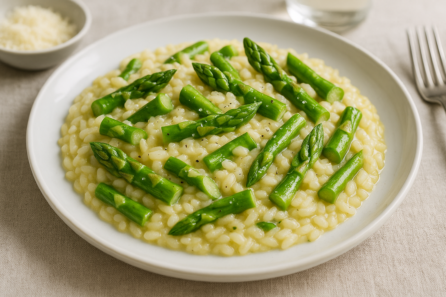 Kevadine risotto agli asparagi