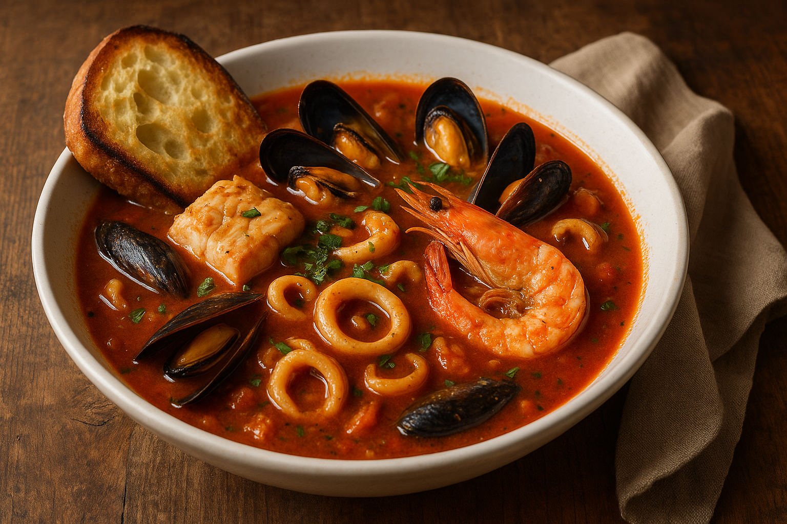 Zuppa di pesce alla veneziana